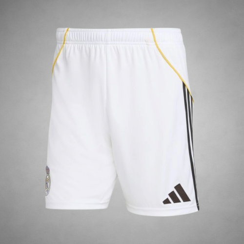 2025-2026 Real Madrid Home Shorts (White)