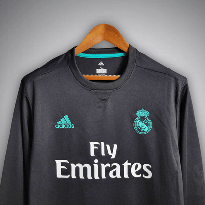 17/18 Real Madrid Long Sleeve Away Kit