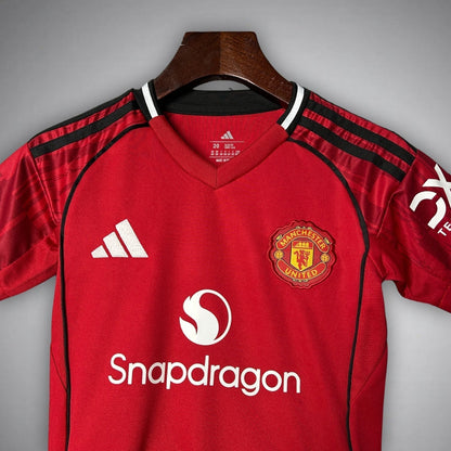 25/26 Manchester United Home Kids Size Kit