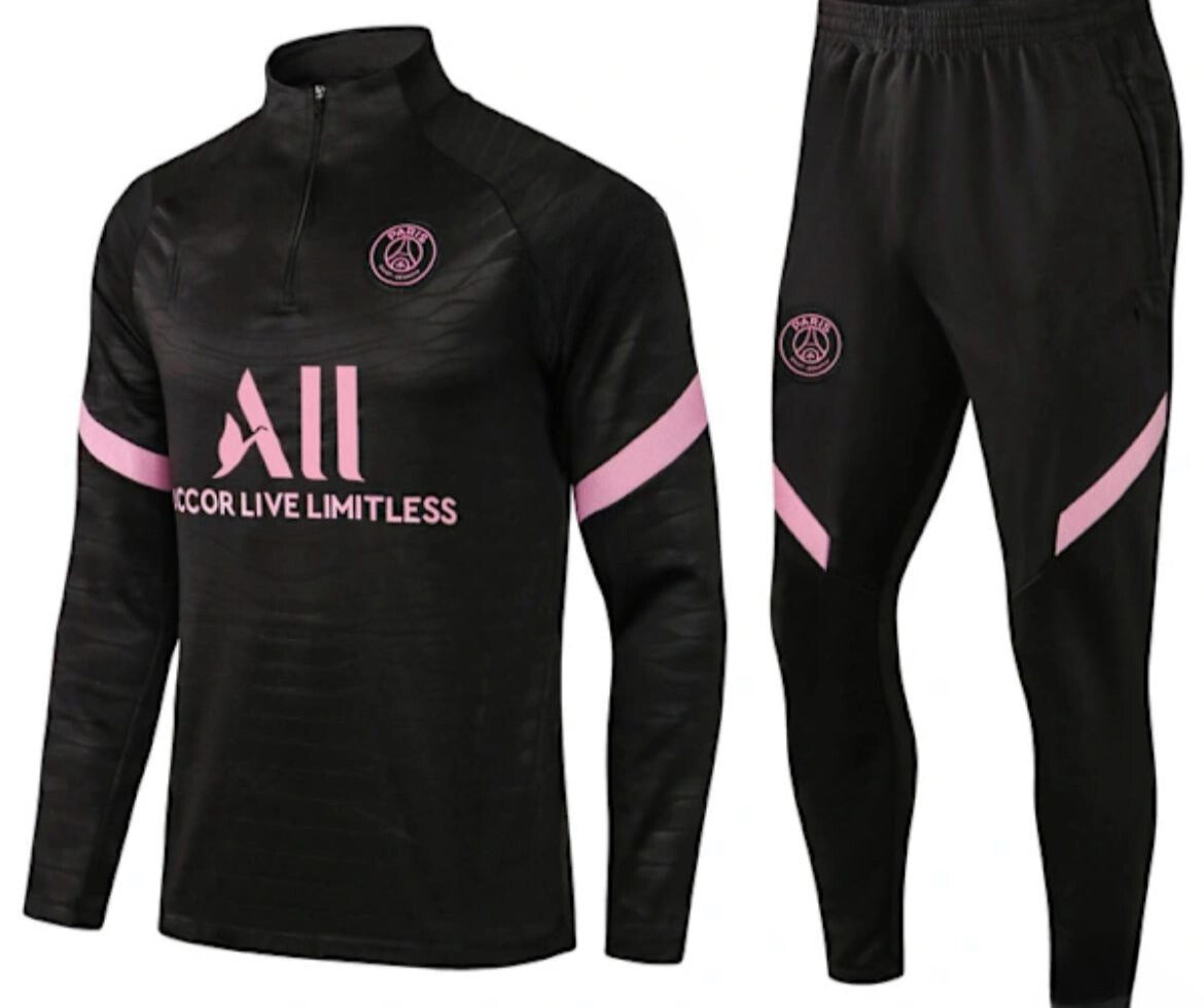 PSG Pink / Black Premium TrackSuit