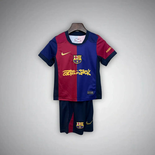 FC Barcelona x Cactus Jack Home Kids Size Kit