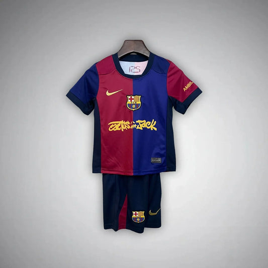 FC Barcelona x Cactus Jack Home Kids Size Kit
