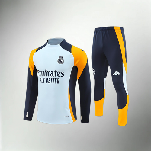 Real Madrid Turquoise, Dark Blue and Orange Tracksuit
