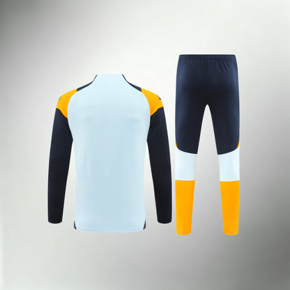 Real Madrid Turquoise, Dark Blue and Orange Tracksuit