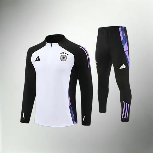 Germany White, Black and Purple Tracksuit