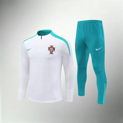 Portugal White and Turquoise Tracksuit