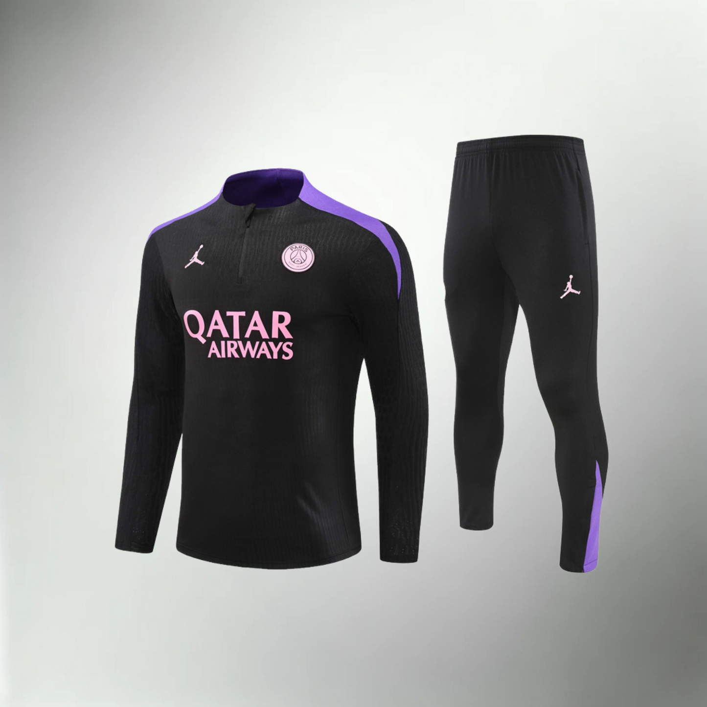 Paris Saint-Germain Black and Purple Tracksuit