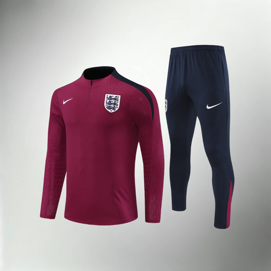 England Red and Dark Blue Tracksuit