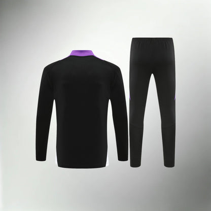 Real Madrid Black And Purple Tracksuit