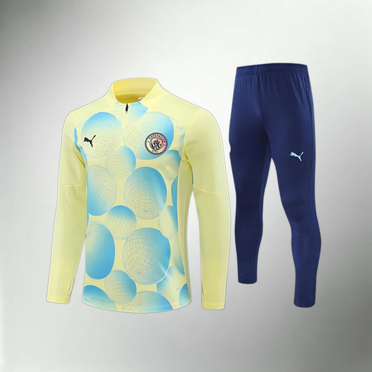 Manchester City Blue and Yellow Tracksuit