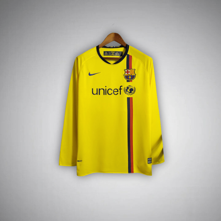 08/09 FC Barcelona Away Long Sleeve Kit