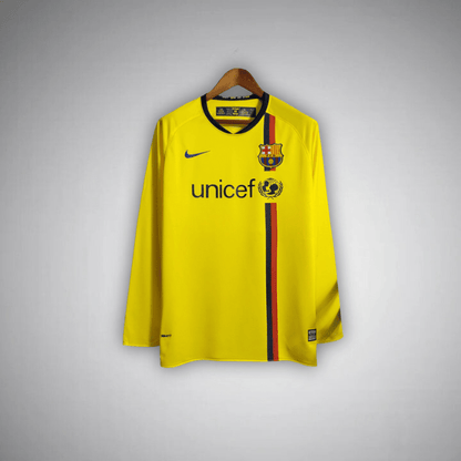 08/09 FC Barcelona Away Long Sleeve Kit