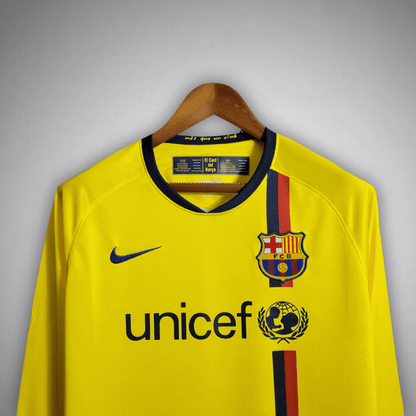 08/09 FC Barcelona Away Long Sleeve Kit